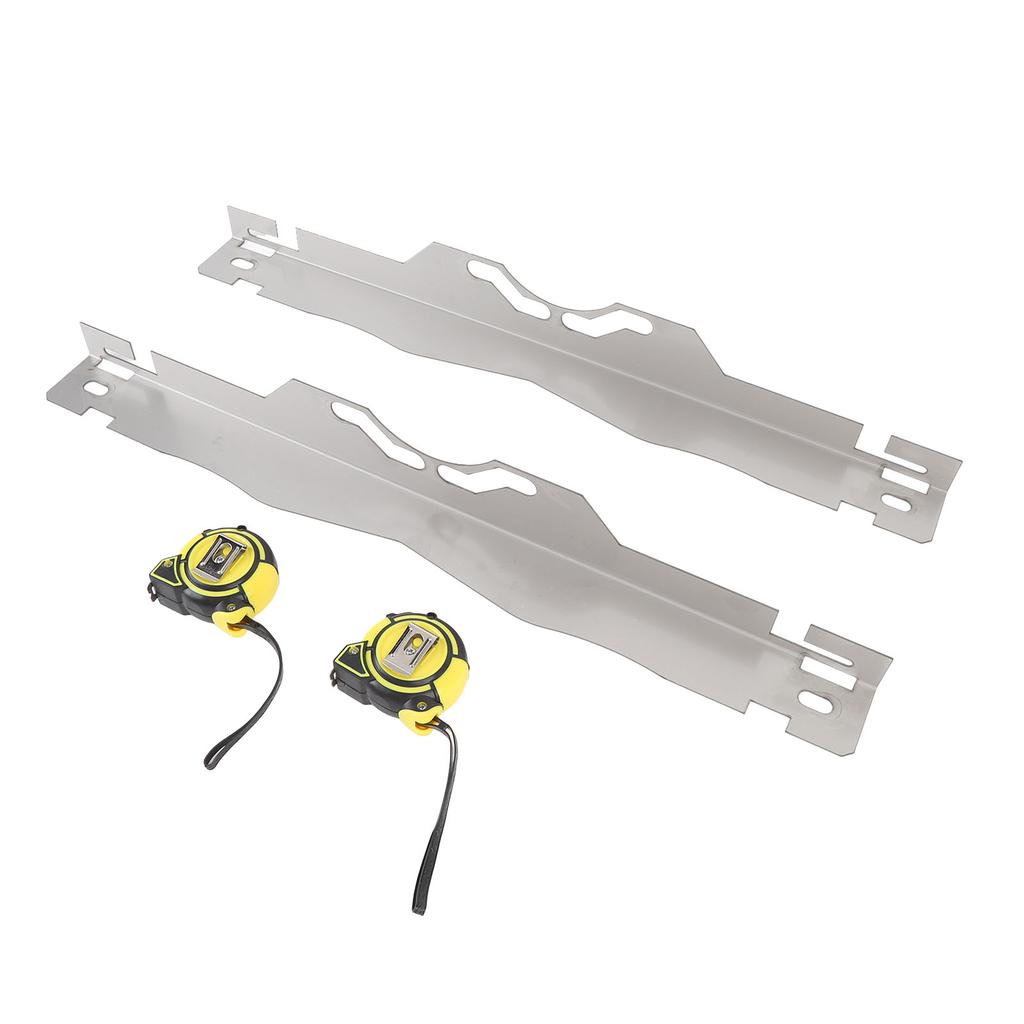 Edelstahl Spurplatten mit 2 Stück 3 Meter Maßband Spurwerkzeug für alle Autos Limousinen SUVs