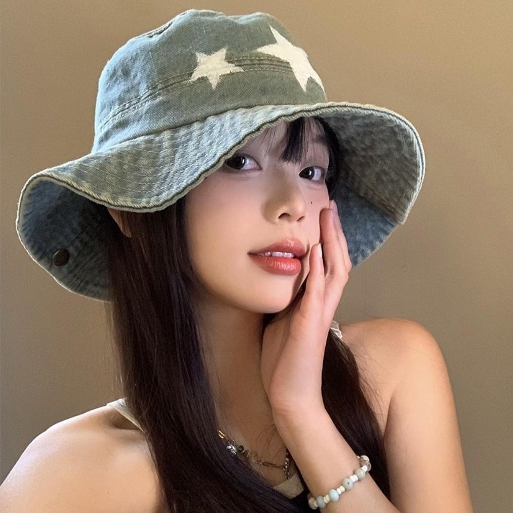 Wide Brim Western Cowboy Hat Adjustable Outdoor Sun Hat Kawaii Mountaineering Hat  Hiking