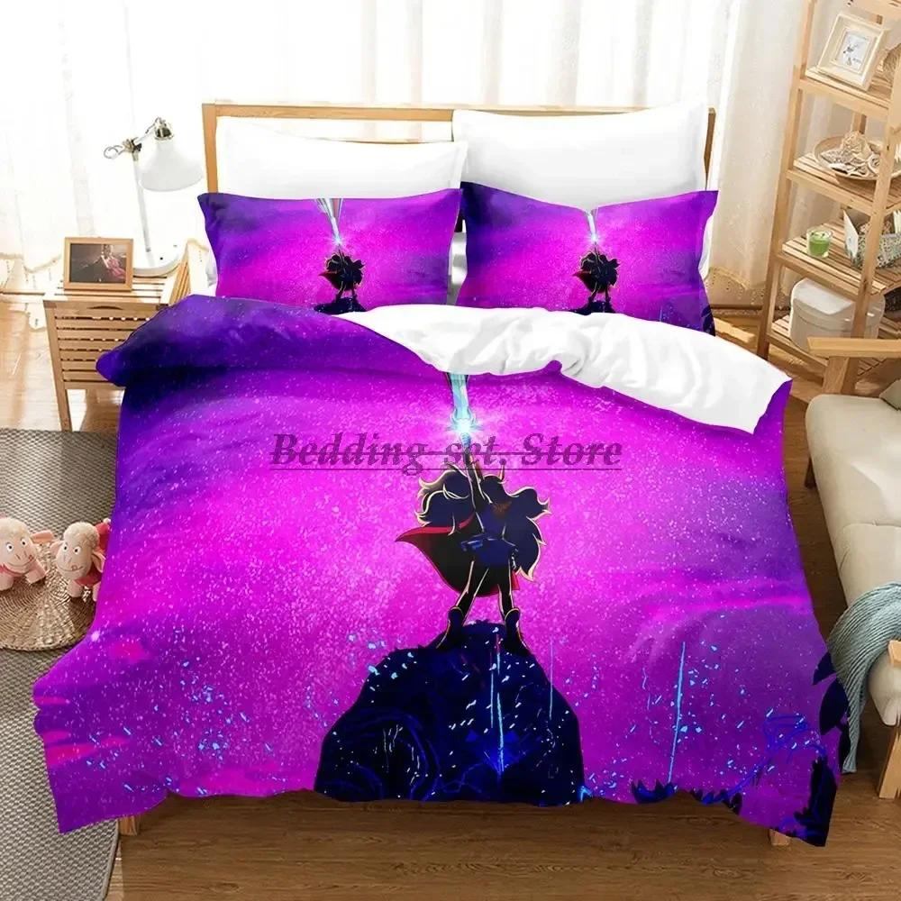 New She Ra And The Princesses Of Power Bedding Set Single Twin Full Queen King Size Bed Set Bedroom Duvetcover Sets Anime