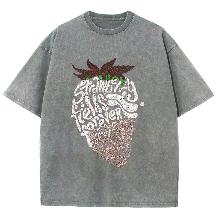 

Женская футболка оверсайз с принтом клубники, свободного кроя, с коротким рукавом, забавная модная футболка высокого качества 3XL