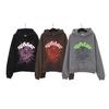 Young Thug Style Spider Web Hoodie Set