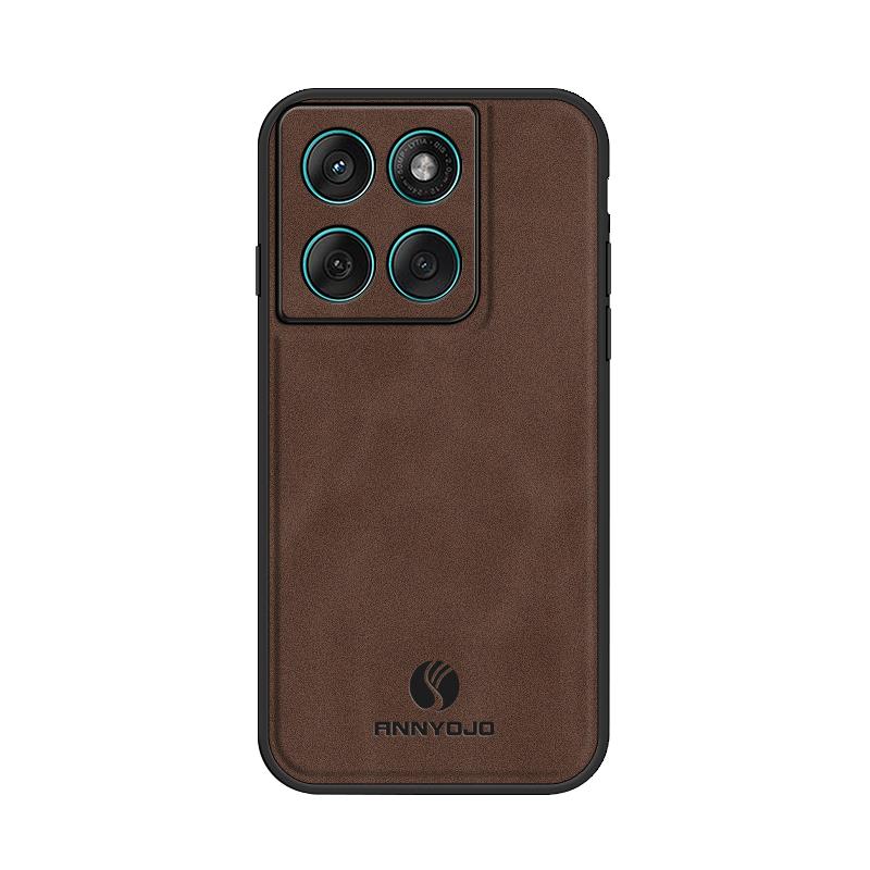 Custodia Posteriore Antiurto in Pelle con Texture di Pecora Opaca Magnetica per Motorola Edge 60 Fusion 5G 6.67" Paraurti Morbido in TPU