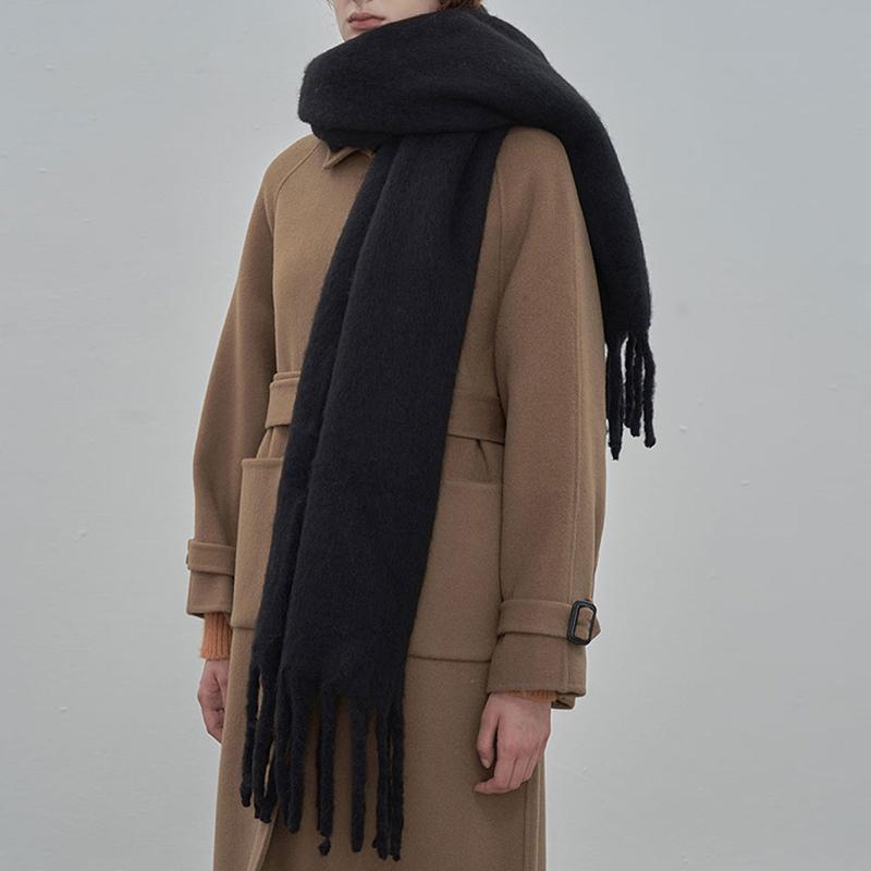 Women Men Knitted Winter Retro Plaid Scarf Imitation Cashmere Pashmina Warm Scarve Pareo Foulard Male Mujer Wrap Shawl Unisex