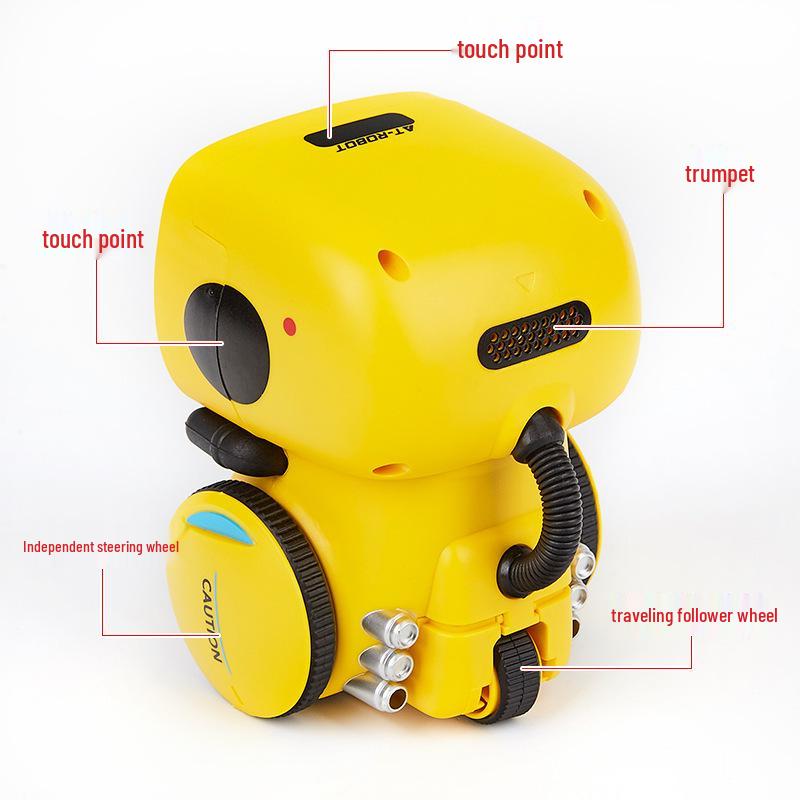 Voice Interaction Remote Control Mini Robot Toy with Recording & Voice Changing Features for Kids