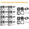 5/10set Carburetor Repair Rebuild Diaphragm Kit for Kawasaki TG20 TG24 TG25 TG33 TD24 TD25 TD33 TD40 TD48 Trimmer Brush Cutter