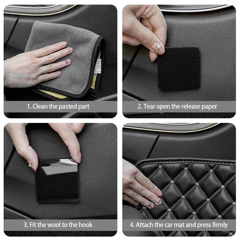 Scratch Very Strong Adhesive Tape Attaches Self-adhesive Cable Organizer Diy Car Floor Mats Carpet Fasteners Sewing Auto Sticker