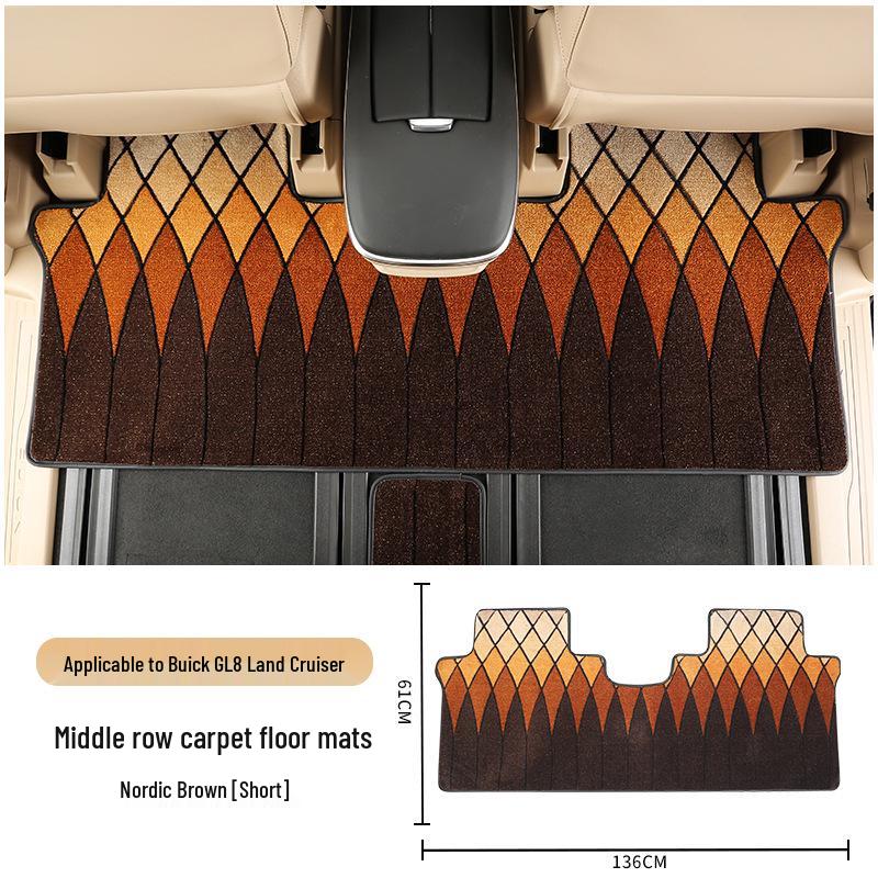 25 Buick GL8 Luxgen PHEV Middle Row Carpet Floor Mats - Interior Upgrade
