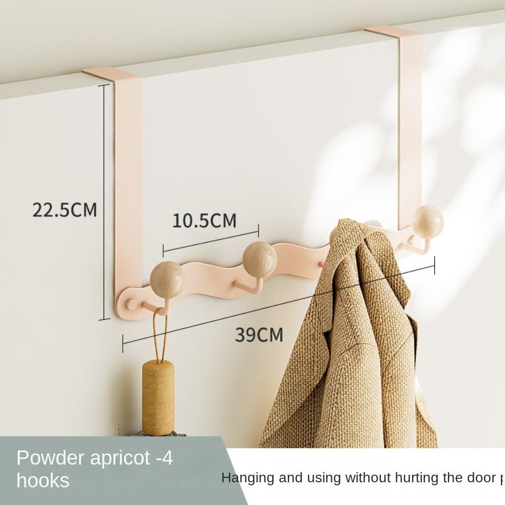 

Універсальна стійка для домашнього зберігання Побутові гачки на двері Новий настінний гачок-вішалка Pink-4 Hooks