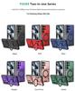 Luxury Armor 360 Rotating Magnetic Phone Case For Samsung S25 Ultra S24 Plus S23 A16 A17 Kickstand Protection For Magsafe Cover