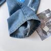 Korean Style Girls' Fashion Print Jeans - Spring/Autumn Edition, Casual & Versatile