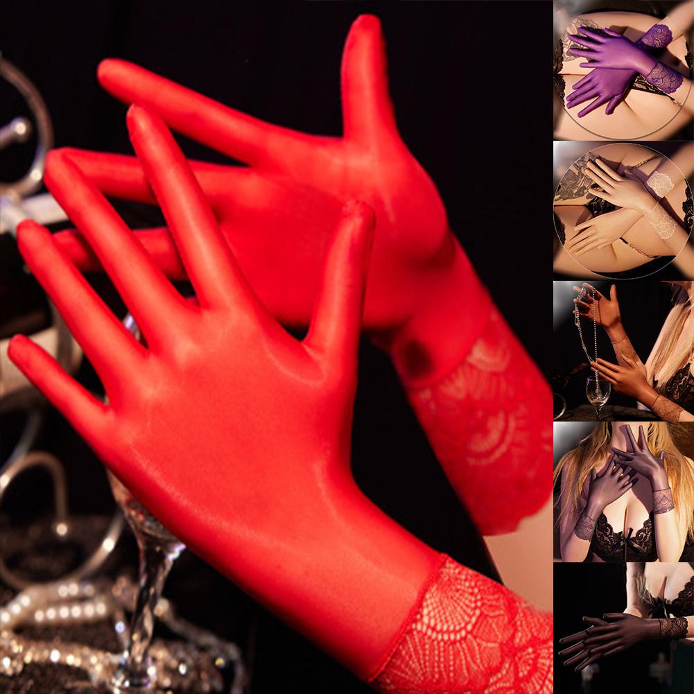 Sheer Sheer Gloves Lace Mittens Transparent Mesh Lace