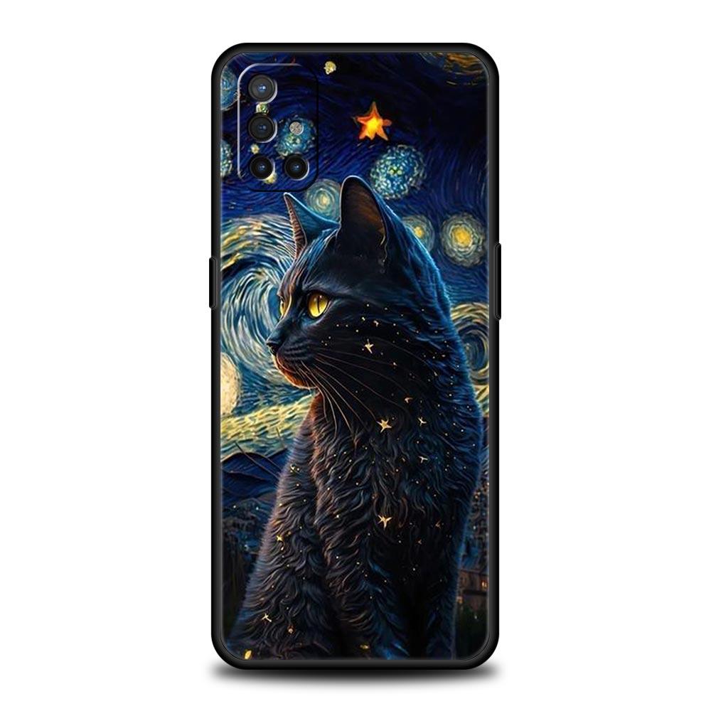 Phone Case For OnePlus 12 11 10 9 Pro 9T 12R 10R 9R 9RT 10T 8T 8 7 6T 7T Nord 2T CE 2 5G N200 N10 N100 Cover Cat Cartoon Cute