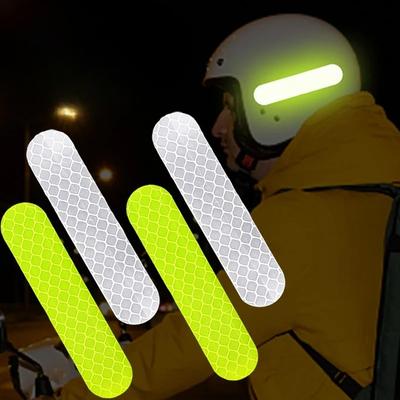 Helmet Safety Warning Reflective Stickers Strip Waterproof High Visibility Reflector Tape For Night Riding Walking Car