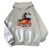 Spooky Halloween Hoodie - Black Base with Witch Hat Pumpkin & Colorful Candy Design Hoodies Unisex Autumn Streetwear Tops