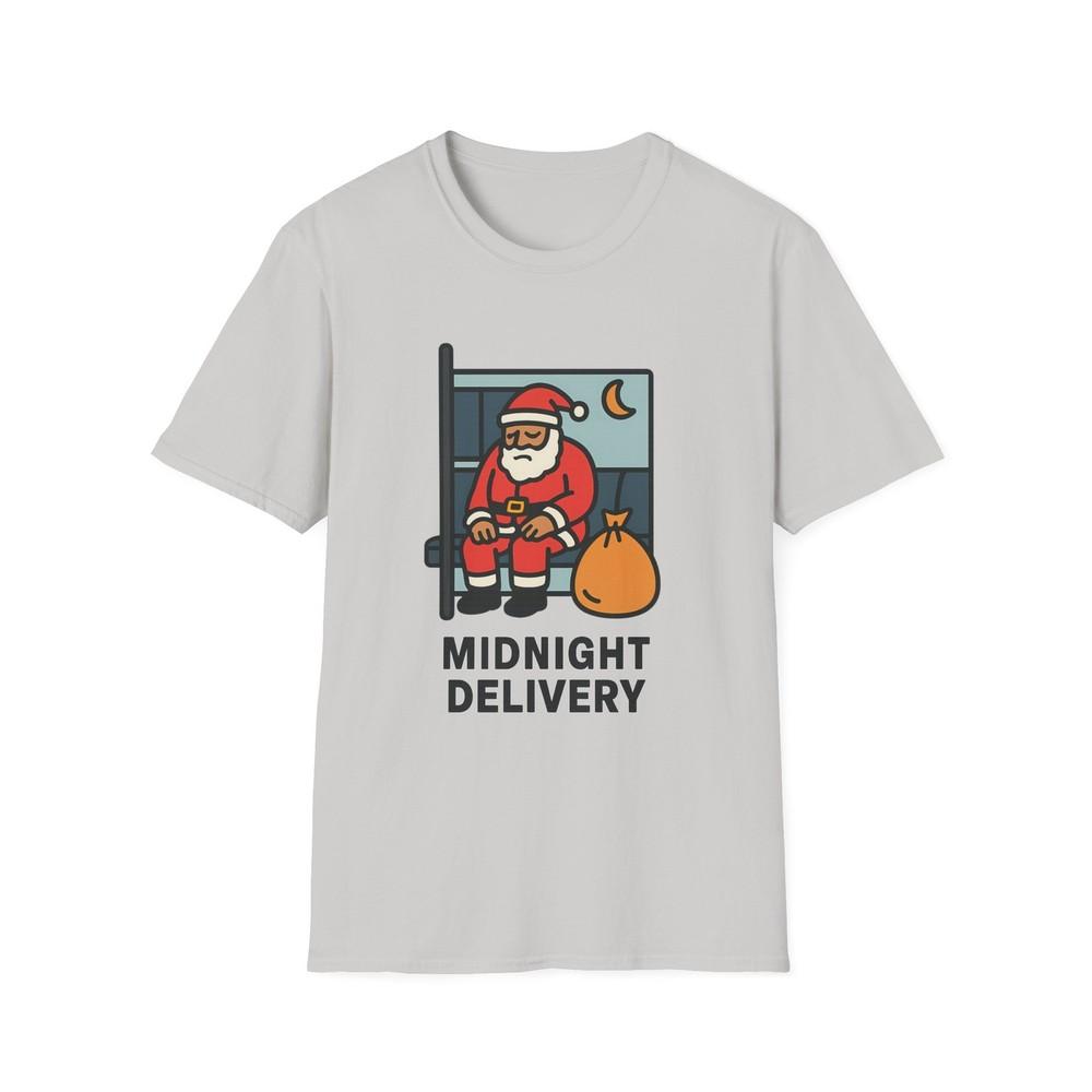 

Unisex Softstyle T-Shirt Santa Subway Gifts Emotional Wholesome Christmas L