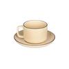 OLOEY Vintage Bone China Coffee Cup & Saucer Set