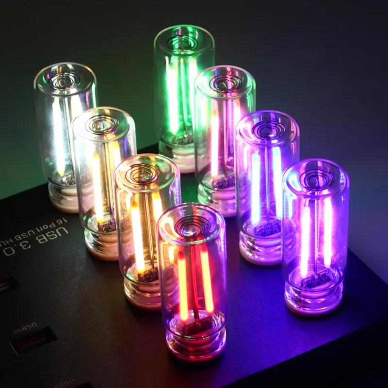 1 Stück Auto USB Nachtlicht Berührungsdimmbare LED Glühfadenlampe Tragbare Beleuchtung Plug and Play Dekorative Atmosphäre Leuchte für Auto Schlafzimmer