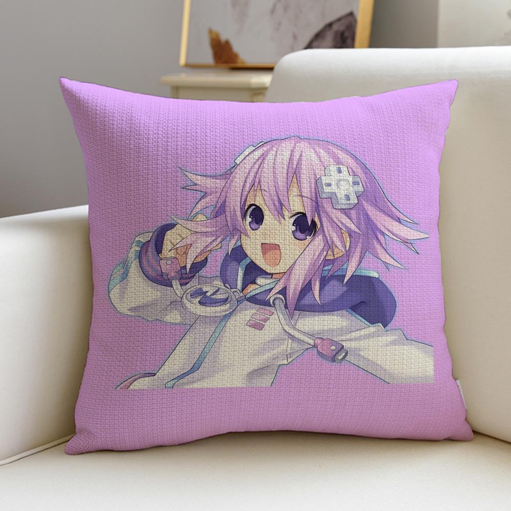 Hyperdimension Neptunia Cushion Cover Soft Decorative Square Cushion Covers X X Pillowcases for Sofa Couch Home Bedroom
