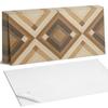 Gotowe Do Montażu Kafelki Winylowe Z Dekoracyjnym Nadrukiem Wzór Geometryczny W Kratę 10X40X20 Cm