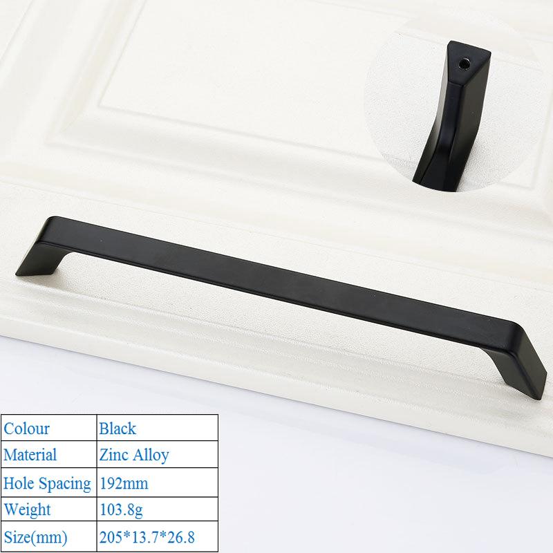 1 PC Modern Simplicity High Grade Decorative Furniture Hardware Bookcase Cabinet Closet Door Handle Zinc Alloy Push Pull Handle