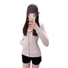 Women's Slimming Hooded Cardigan Sweatshirt - New Autumn/Winter Style with Zipper