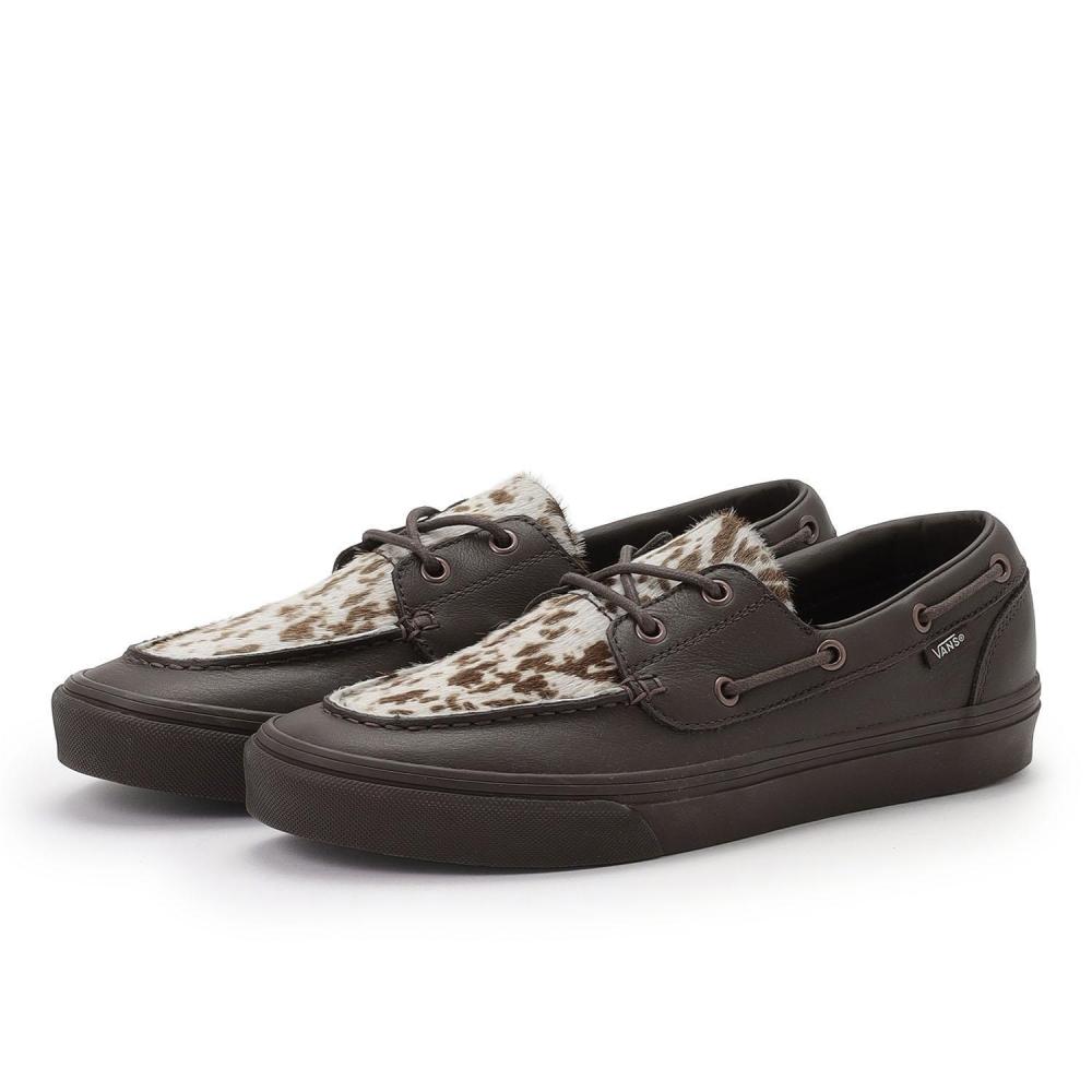 Vans 2 Eyelet Boat Shoe Vn000z96drb Pony Hair D.brn