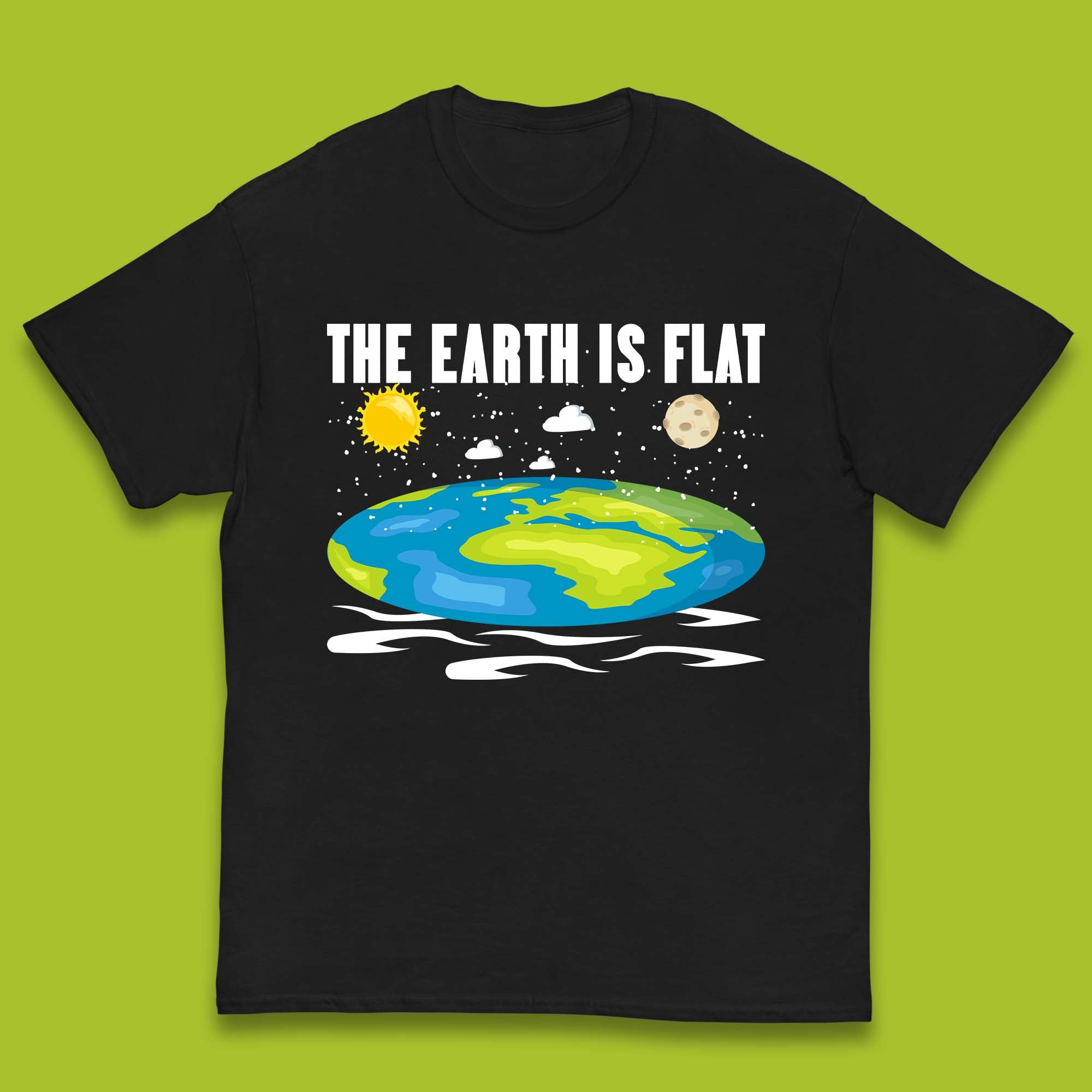 The Earth Is Flat Kids T-Shirt 100