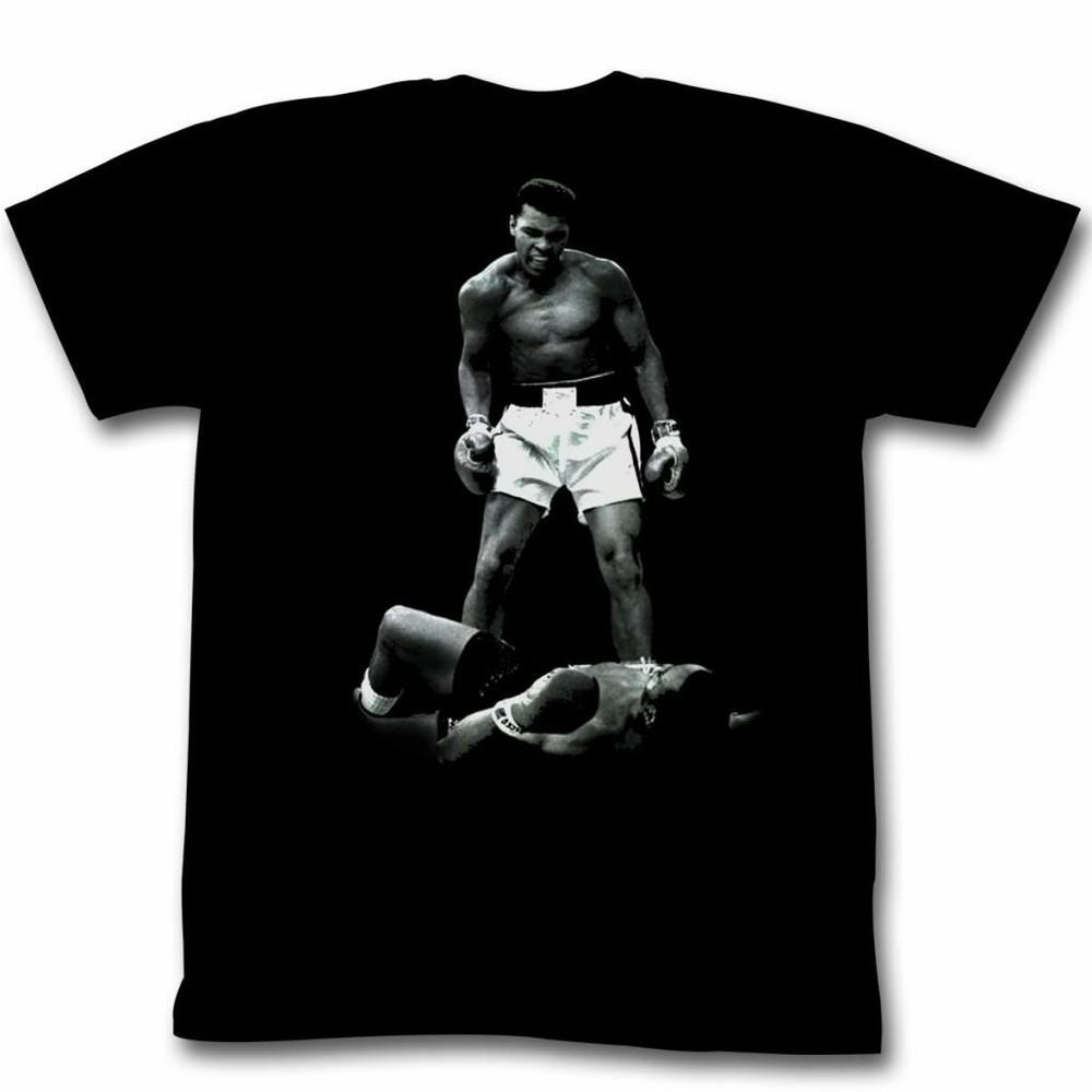 Muhammad Ali Ali Over Liston Black Adult T-Shirt XL