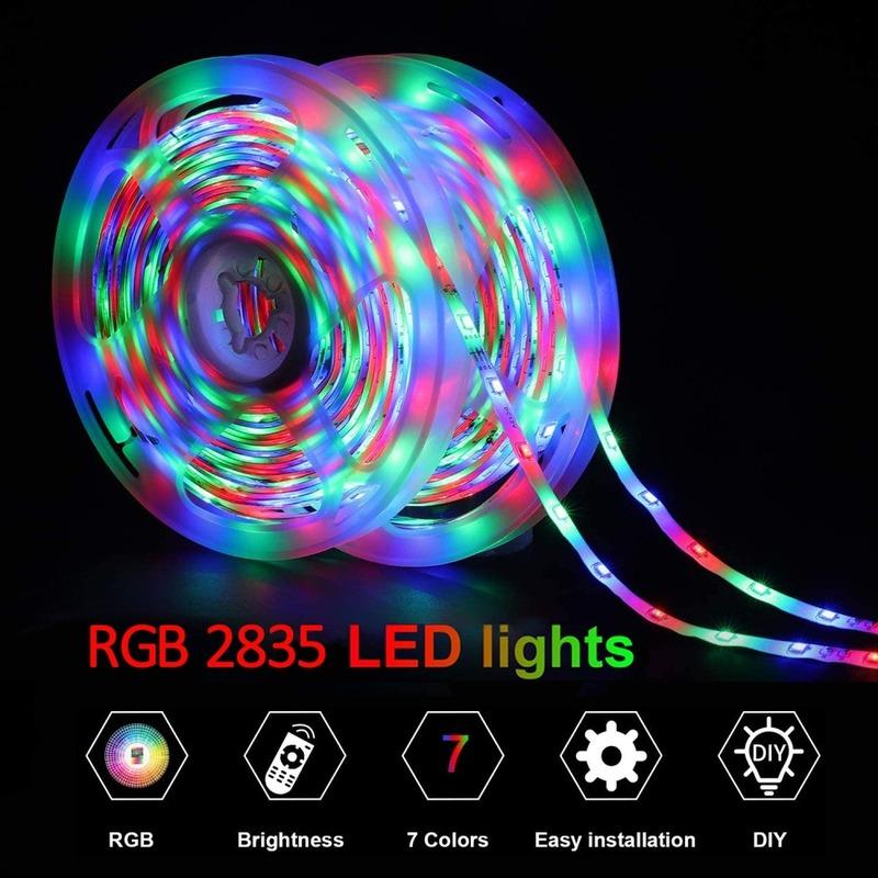 Bluetooth Control 5V USB Flexible Lamp  LED Strip Light Luces RGB 2835 Tape For Festival Fita Bedroom Tira TV Backlight Decor Luz