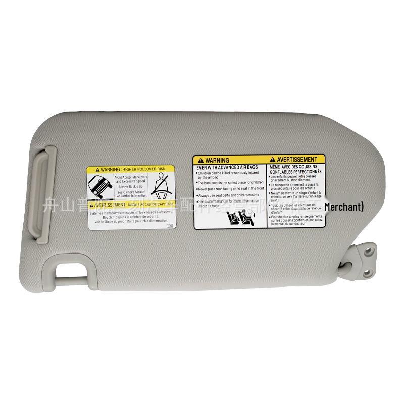 Gray Sun Visor for Infiniti QX60 (Model 96400-9PB0A), Right Side, Fits 2013-2018.