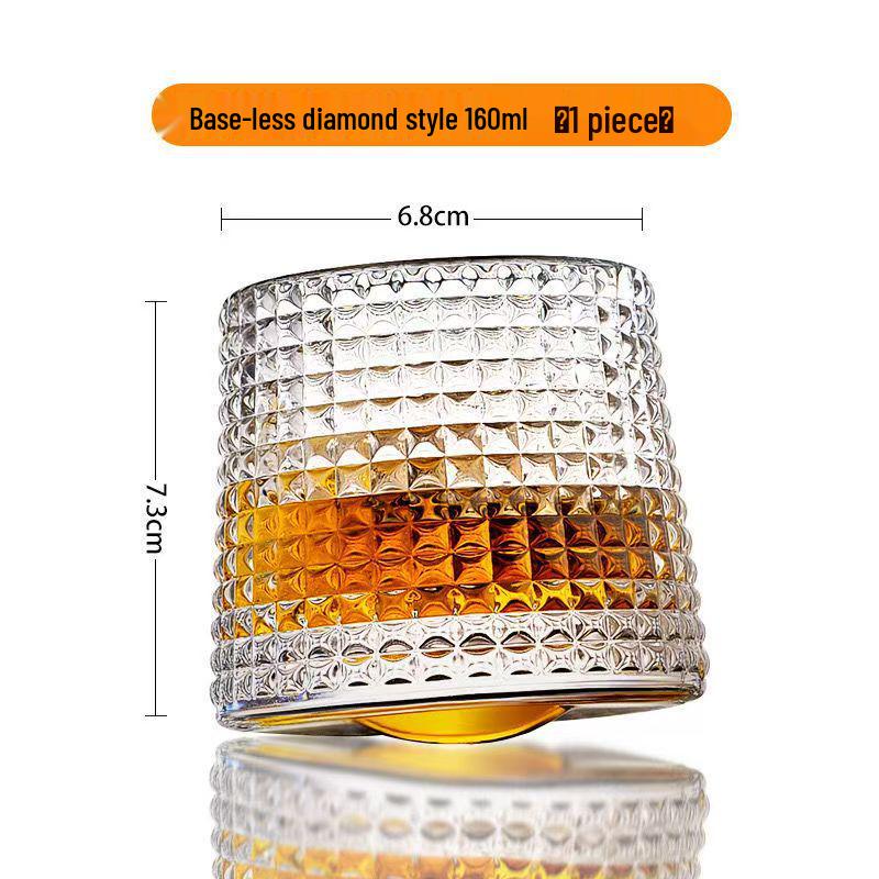 Double-Layer Chilled Glass Cup for Whiskey, Beer, Cocktails, and Cold Drinks