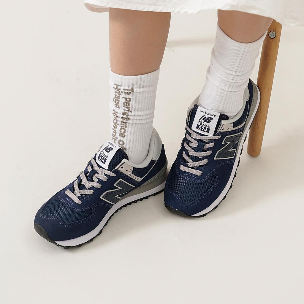 New Balance 574 Core Pack - Navy Unisex Sneakers Blue White ML574EVN