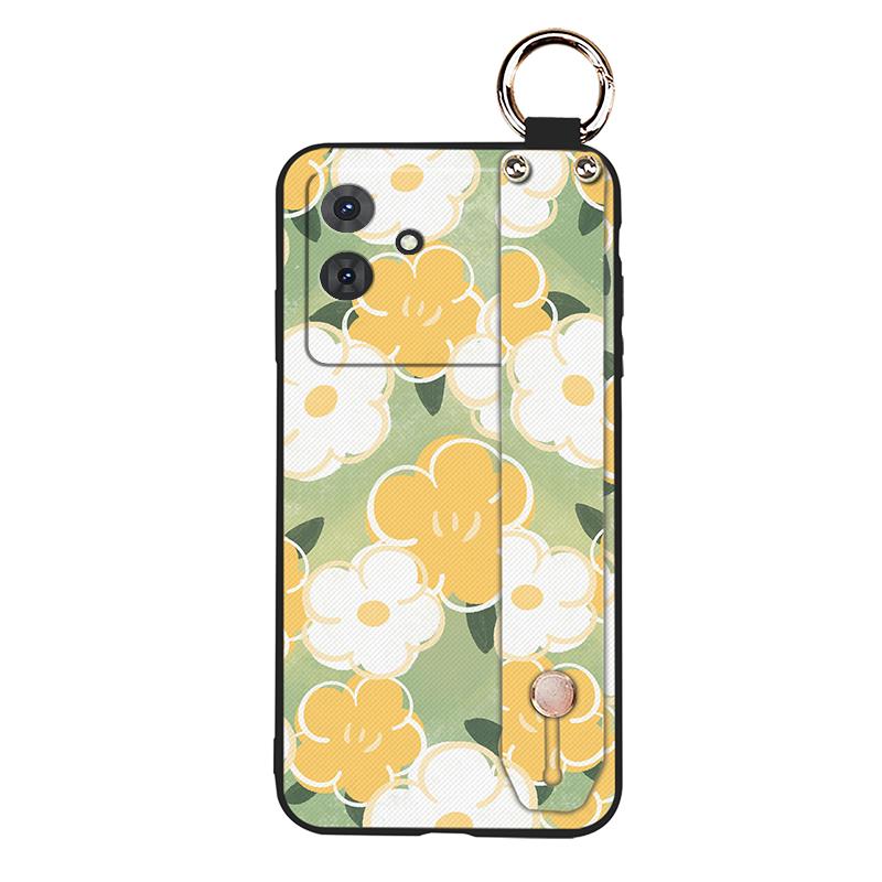 Protective Wrist Strap Phone Case For Cubot Note21 Soft case Ring Silicone Dirt-resistant Fashion Design Oil Painting