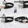 Versatile And Belt Slimming With Butterfly Metal Buckle Belt Decoration Dress