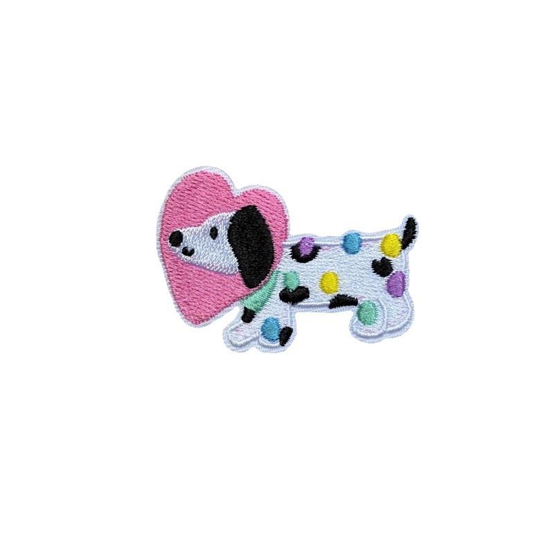 Self-Adhesive Cartoon Embroidered Puppy Fabric Patch for Clothes & Bags - DIY Decoration & Repair Applique