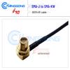 SMA-KW/SMA-J RF Flexible 50 Ohm Jumper Cable: SMA Right Angle Female to SMA Male Coaxial RG174