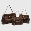 VEZFAA 2025 Taschen Kelly Bag Echtes Leder Damen Tasche Große Kapazität Tragetasche Einzelne Schulter Handtasche Unterarm Große Tasche Weiblich Weiches Leder