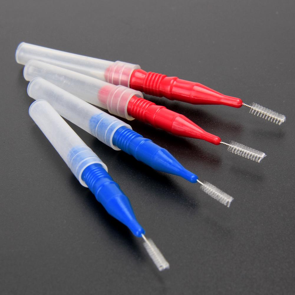 30Pcs Interdental Brush Dental Toothpicks Brush Oral Interdental Brush Flosser Toothpick Cleaners Tooth Cleaning Tool
