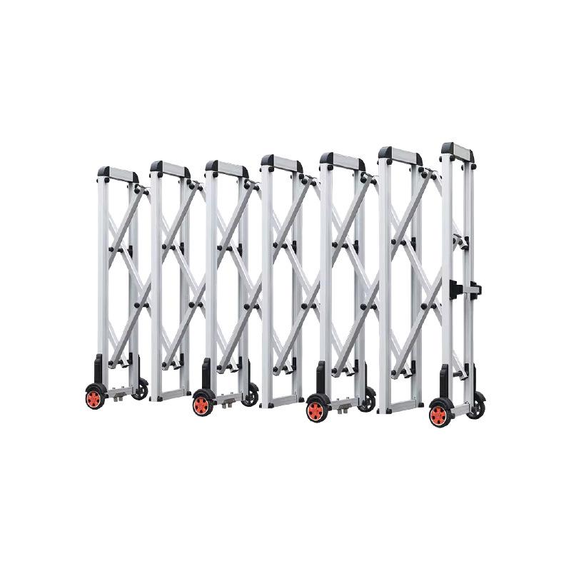 Telescopic Stainless Steel Safety Fence - Mobile and Collapsible Outdoor Barrier for Construction and School Use