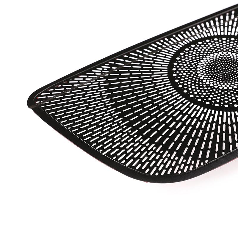 For Mercedes benz A Class W177 V177 A180 A200   Aluminum Alloy Black Car Dashboard Speaker Cover Trim Accessories