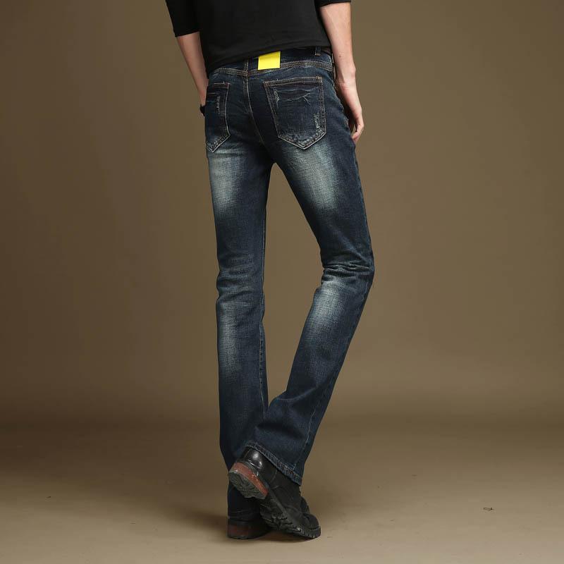 Men's Micro-Flare Denim Trousers Men's Classic Design Flared Trousers