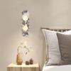Modern Luxury White Black Natural Marble Led Wall Lamp White Glass 8cm G9 Bulb Sconce For Indoor Foyer Aisle Restaurant Bedroom