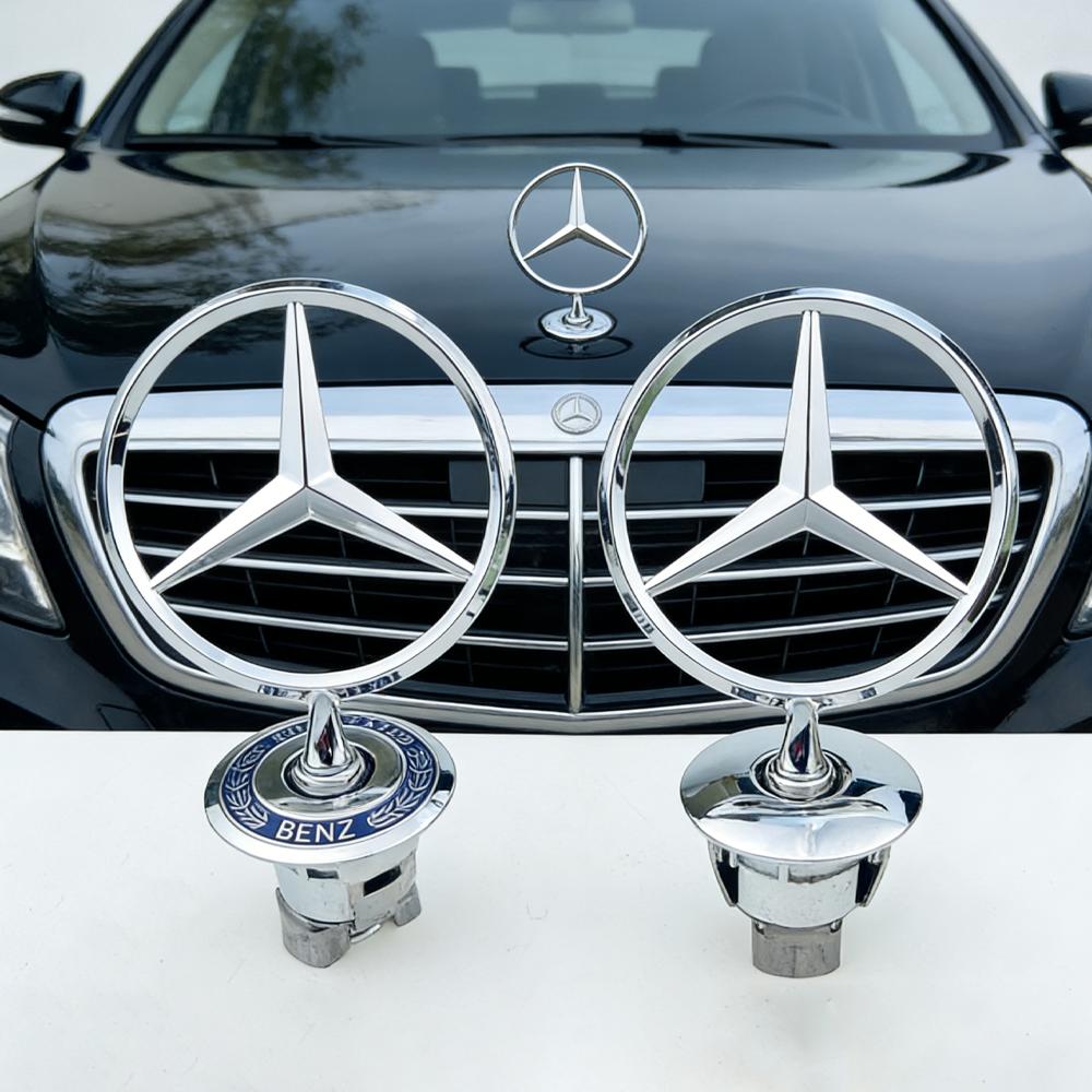 1pcs AA--44mm Car Engine Hood Emblem Front Bonnet Accessories For AMG Mercedes Benz W204 W205 W203 W211 W212 W213 W201 W210 W124