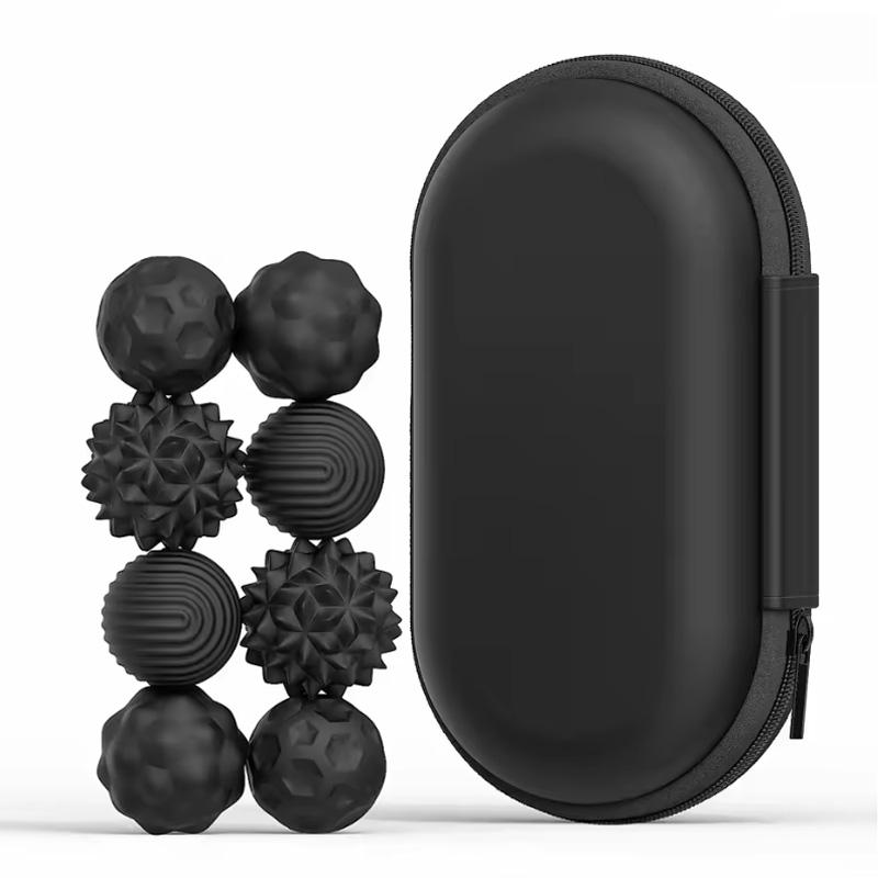 Silicone 8Pcs Magnetic Sensory Balls Fidget Toys Stress Easing Finger Toys For Anxiety Easing Easter Basket Stuffers