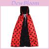 Game Theme Adult Ladybug Cape Cosplay Costume With Polyester Fabric For Halloween Parties