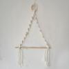 Nordic Wooden Stick Toilet Paper Holder Wall Hanging Hand-woven Tapestry Macrame Kitchen Bathroom Towel Rack Decoration
