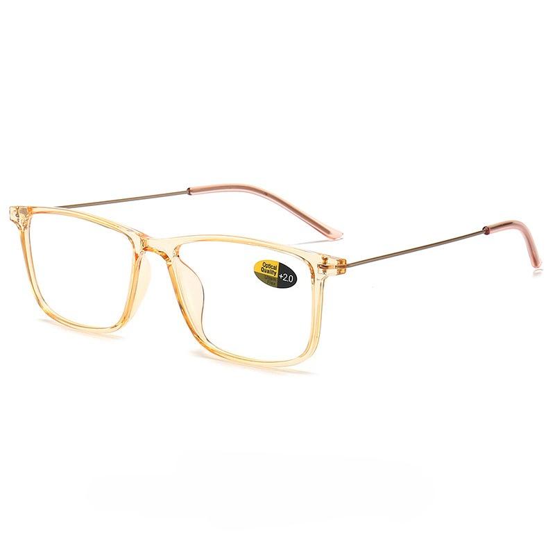 2026 New Fashionable HD Square Frame Women's Reading Glasses Ultra Light Neutral High Quality Luxury Anti Blue Light Glasses