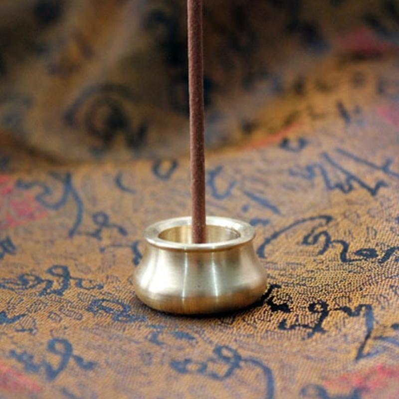 62KD 1PC Bowl Brass Incense Holder for Incense Incense Base Deco