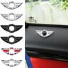 For Mini Countryman Cooper One R55 R56 R60 R61 F54 F55 F56 F57 F60 Accessories Interior Door Lock Pin Emblem Wings Sticker