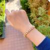 2026 European and American New Fashion Trend Accessories Women's Creative Bracelet Simple Zircon Leaf Bracelet